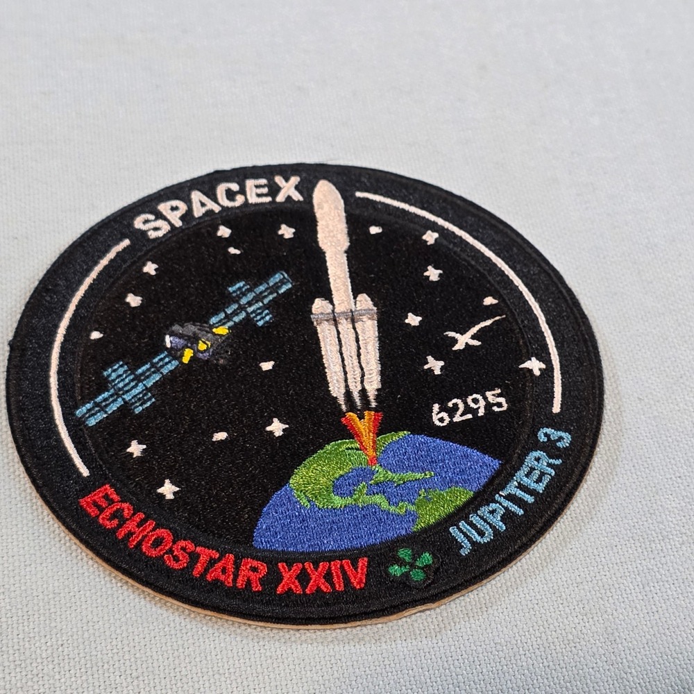 SpaceX Falcon Heavy EchoStar XXIV Jupiter 3 Employee Mission Patch 6295 2023